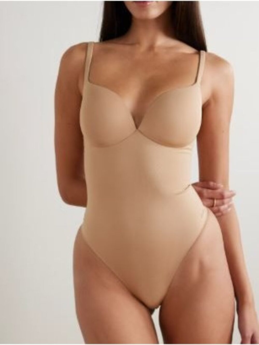 NWT SKIMS ULTIMATE BODY THONG CLAY BODYSUIT SZ XL